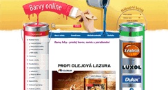 Desktop Screenshot of barvyonline.cz