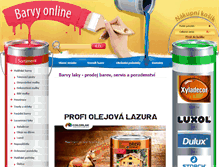 Tablet Screenshot of barvyonline.cz